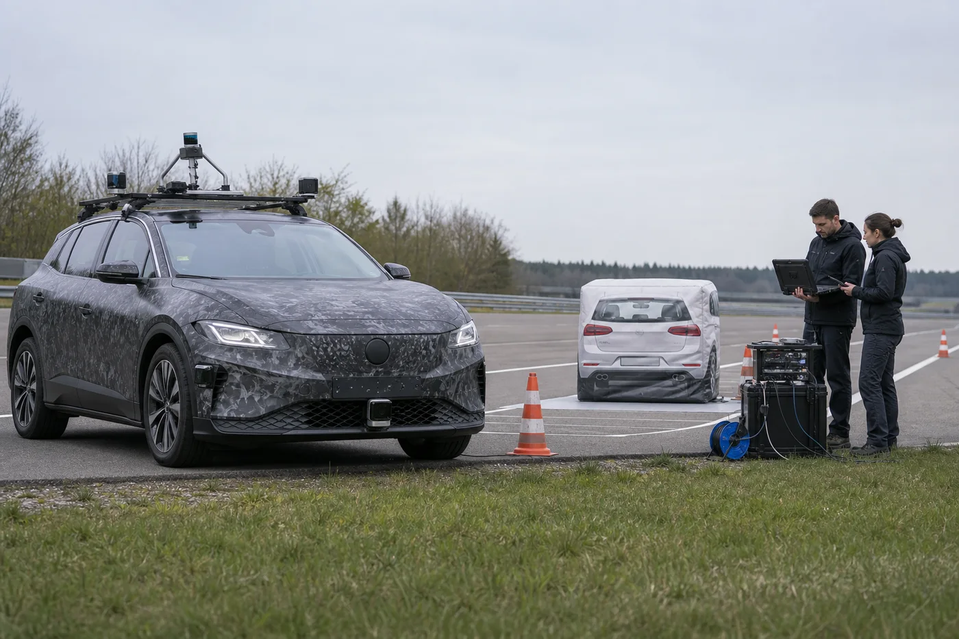 Preparazione di un test ADAS su proving ground