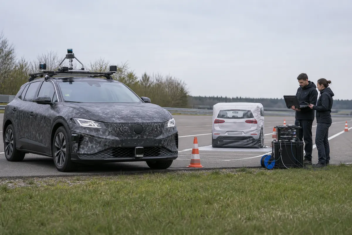 Preparazione di un test ADAS su proving ground