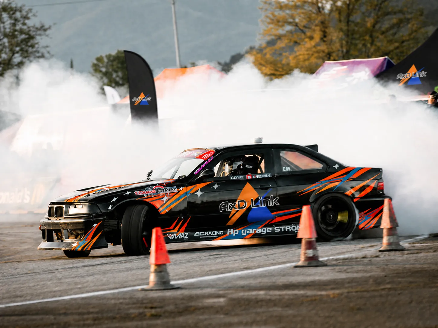 Vettura dell’AxD Link Drift Team in azione